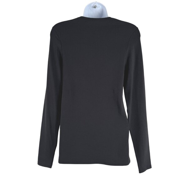 Pact Tee Shirt Top Small Long Sleeve Black Organic Cotton Blend NWT TP-3597 - Picture 4 of 7